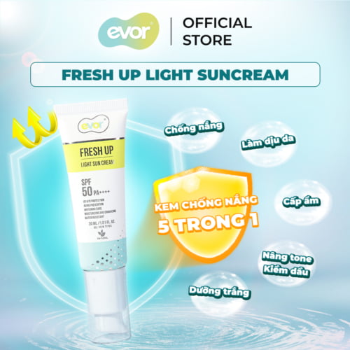 kem chống nắng fresh up light suncream